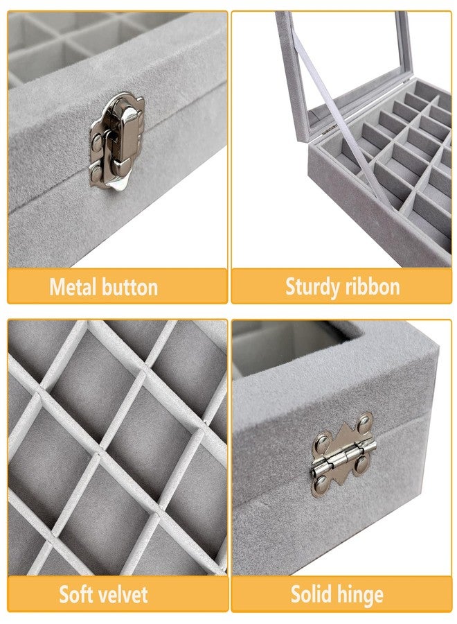 HEMYLU Rock Collection Display Case, Crystal Storage Box with 24 Grids and Gem Knowledge Handbook for Kids, Gem and Stone Collection Case for Display - Image 5